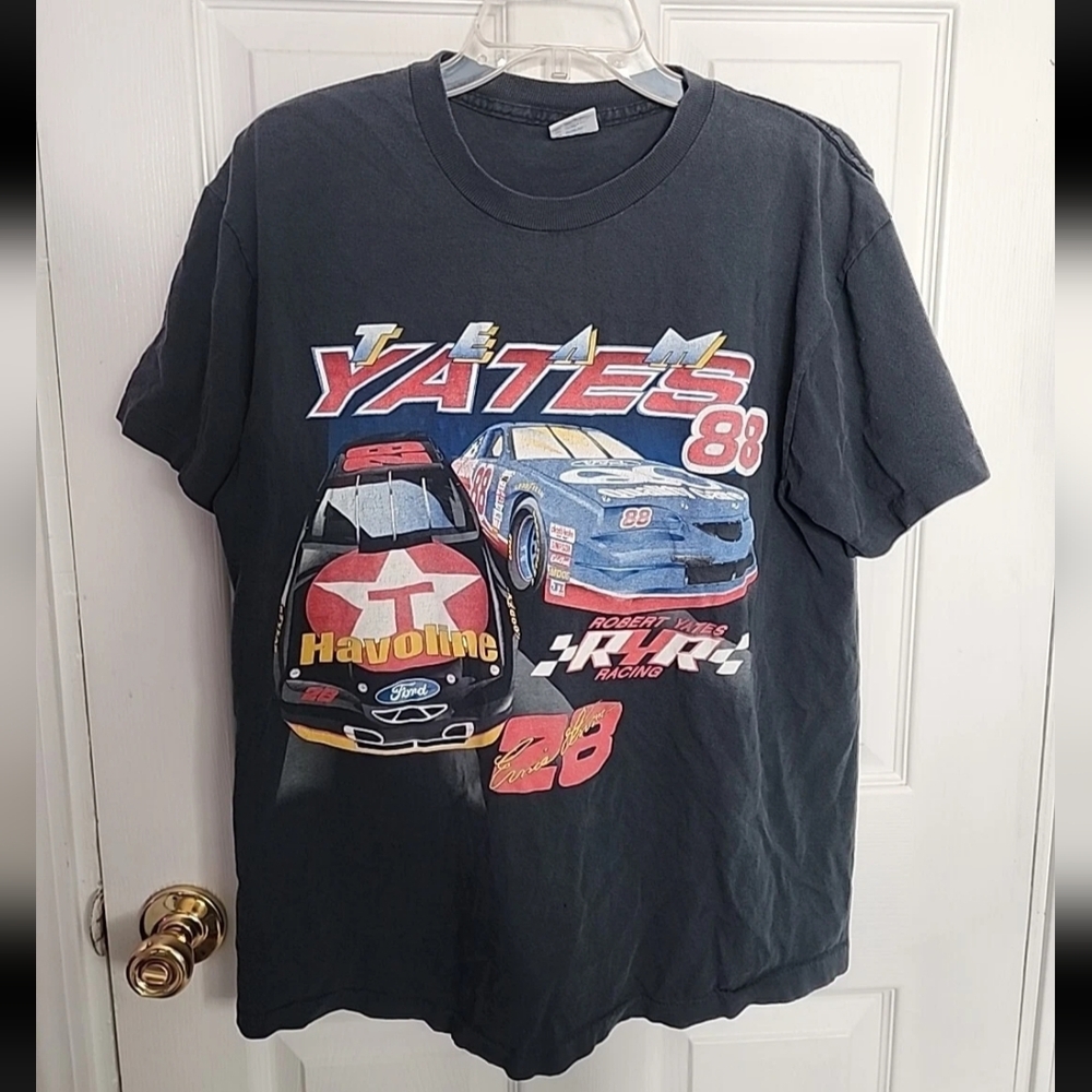 Vintage Nascar Team Yates Robert Yates Ernie Irvan Dale Jarrett Shirt